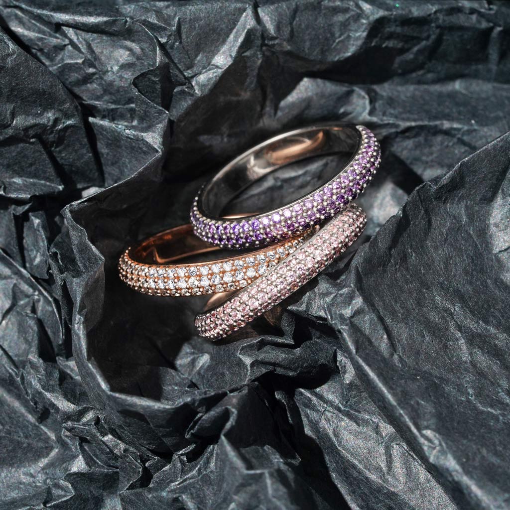 Topaz Petit Signature Pavé Band image number 3