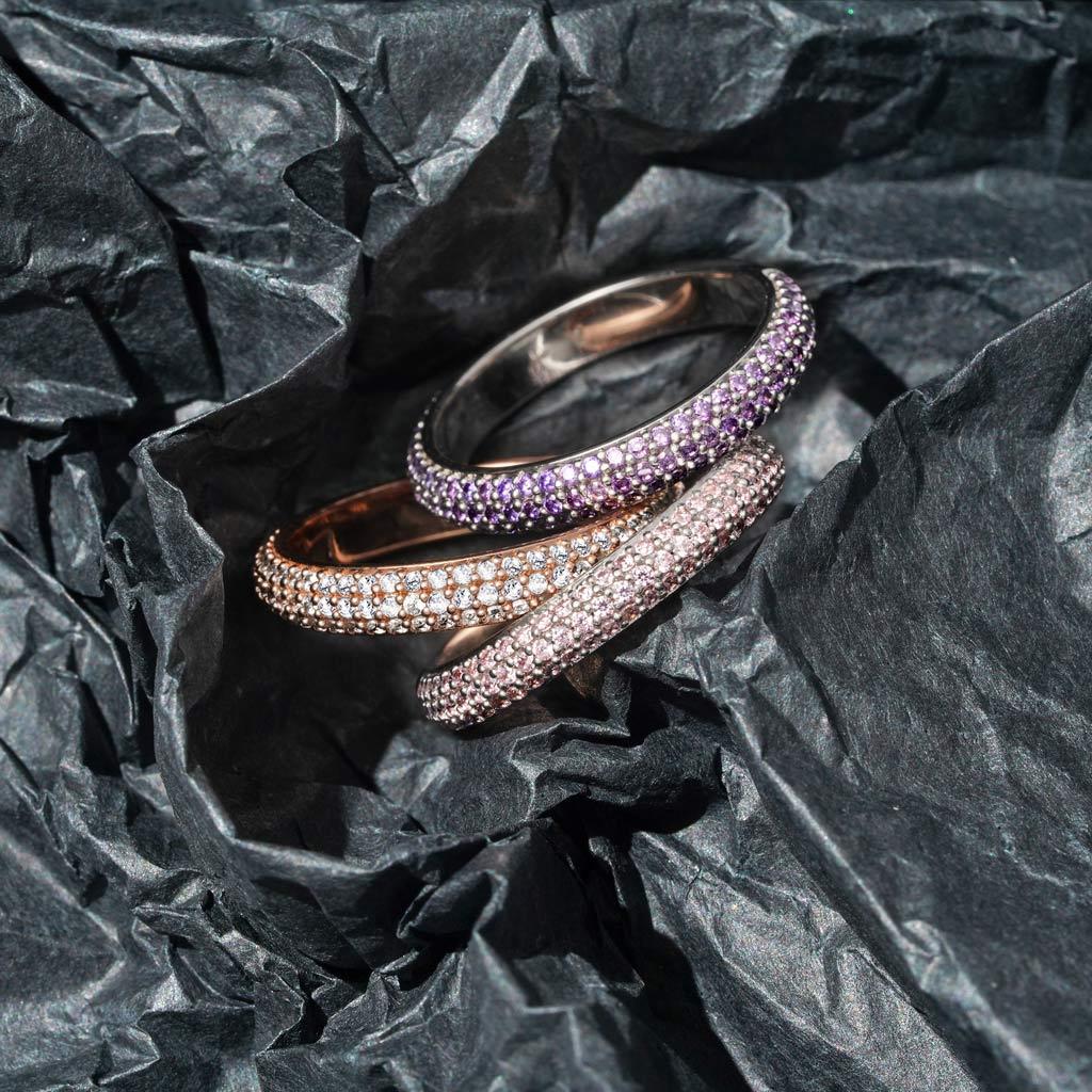 Topaz Petit Signature Pavé Band image number 3