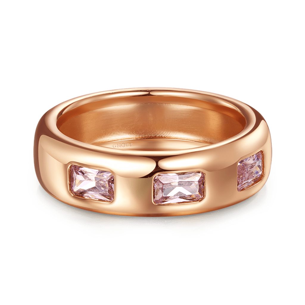 Triple Morganite Bezel Vintage Ring image number 0