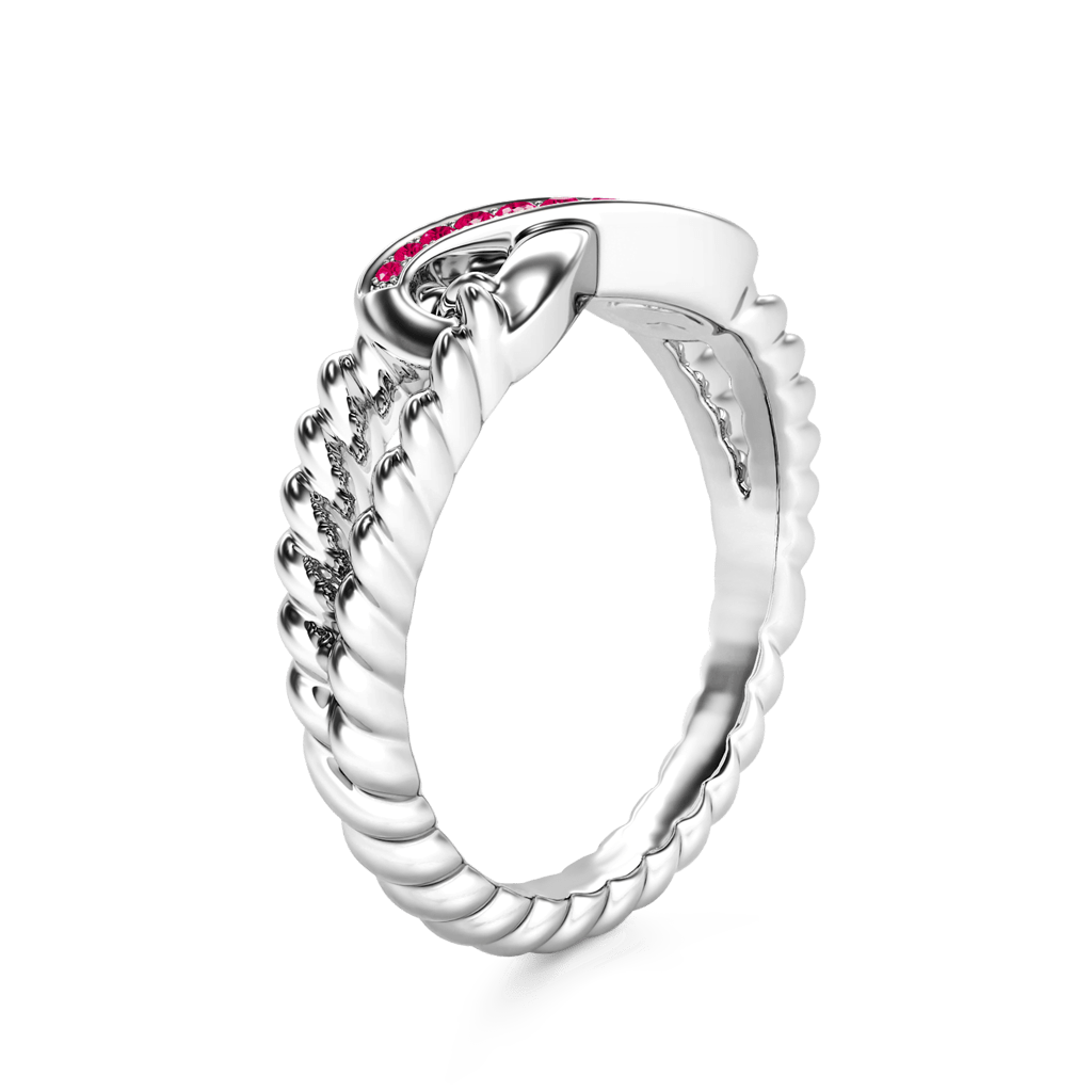 Sparkle Infinity Split Shank Promise Ring image number 2