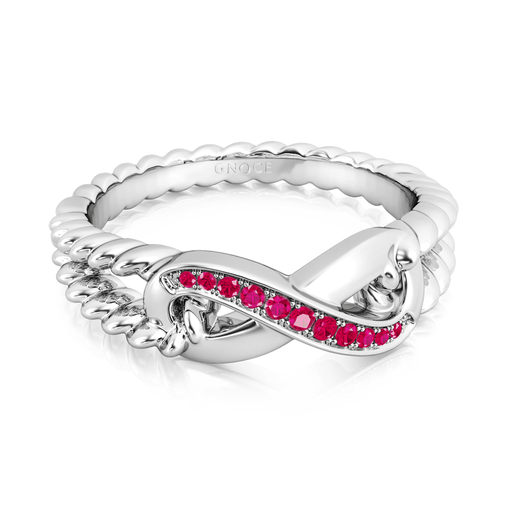 Sparkle Infinity Split Shank Promise Ring image number 1