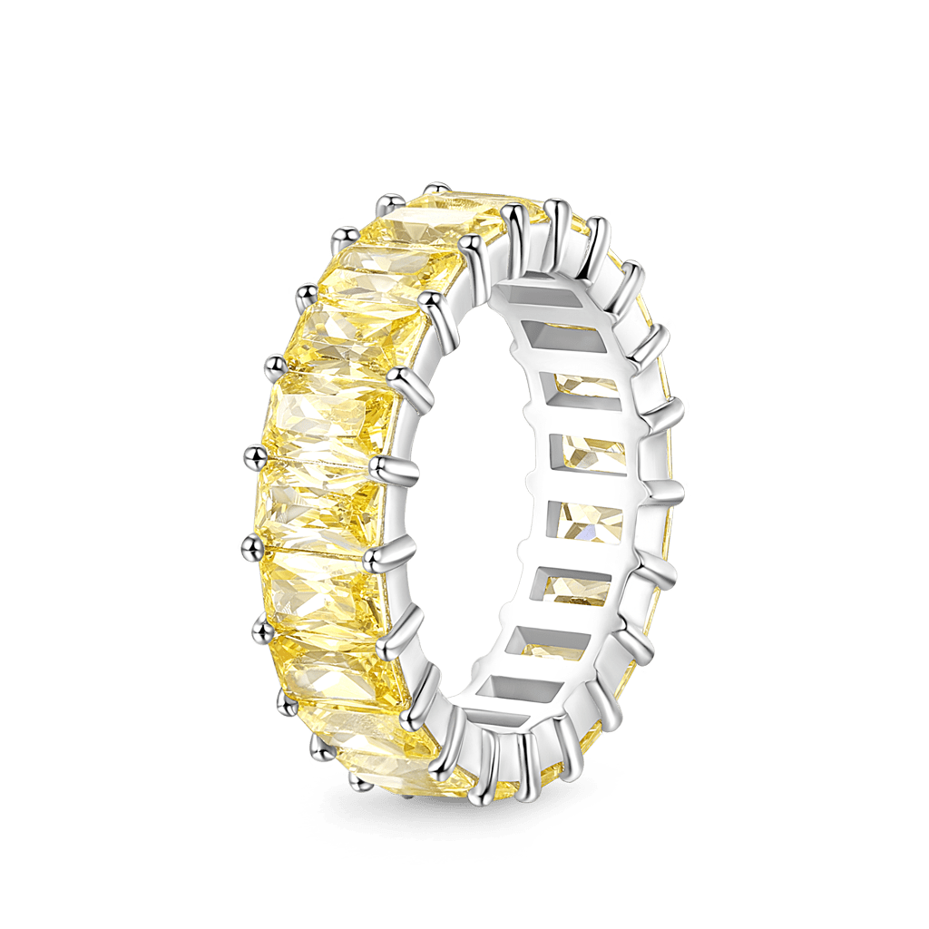 Citrine Baguette Cut Eternity Band image number 1