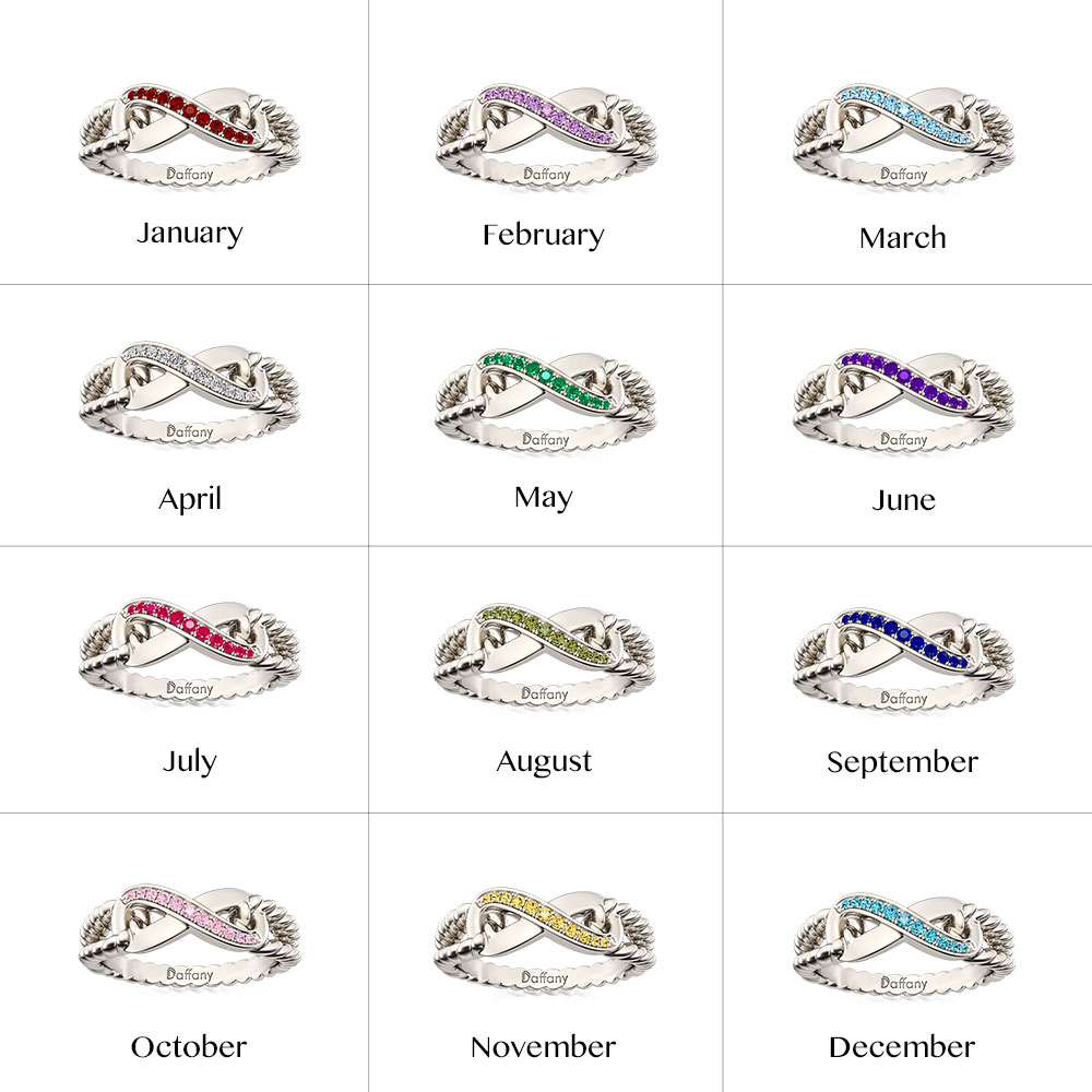 Sparkle Infinity Split Shank Promise Ring image number 4