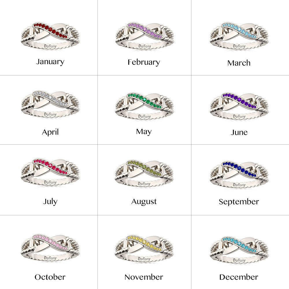 Sparkle Infinity Split Shank Promise Ring image number 4