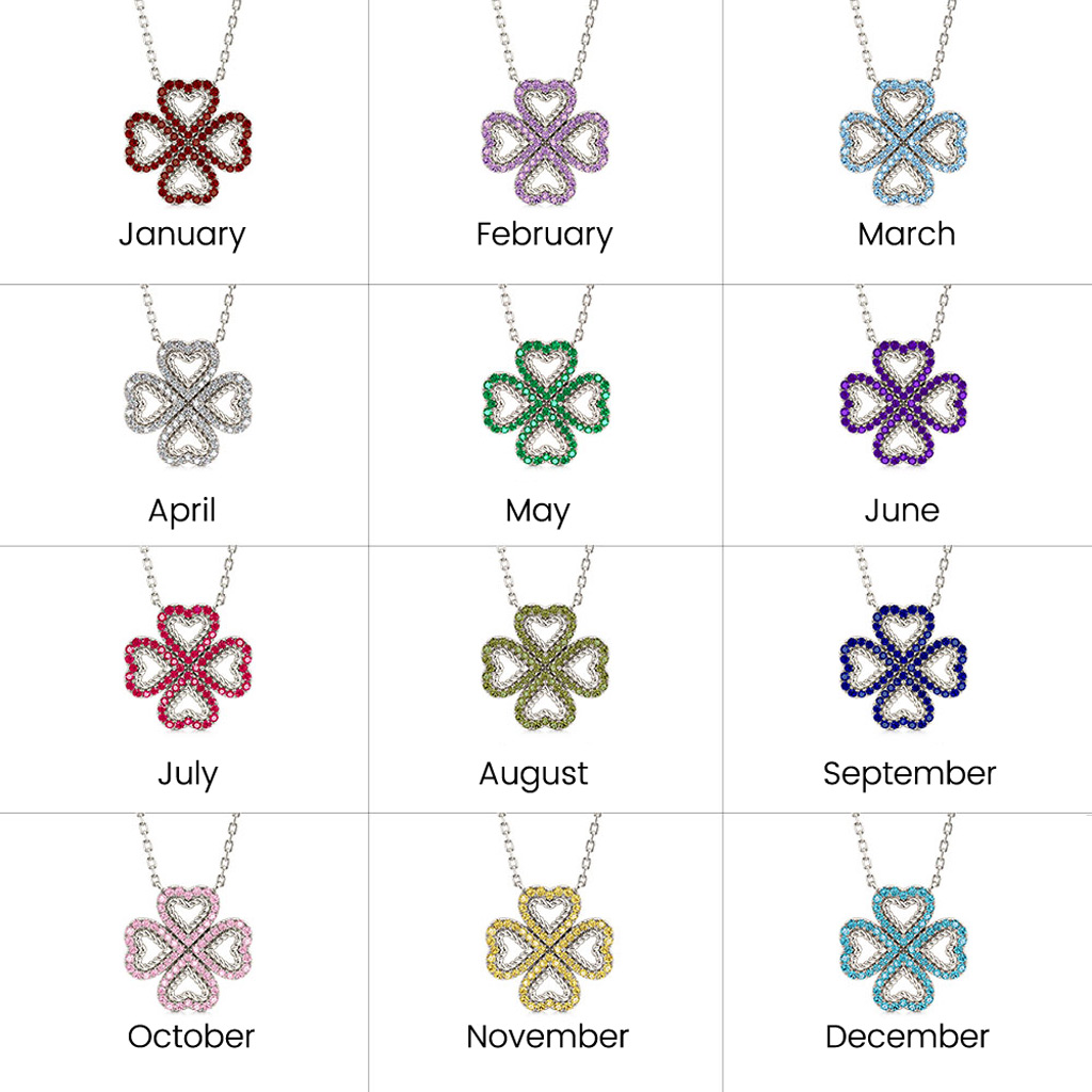 Lucky Four-leaf Clover Twisted Necklace image number 3