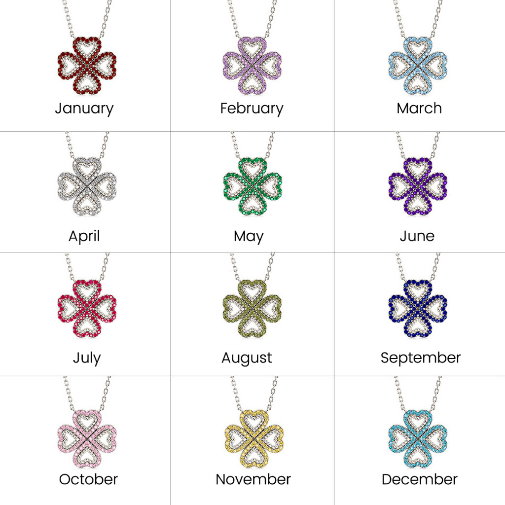 Lucky Four-leaf Clover Twisted Necklace image number 3