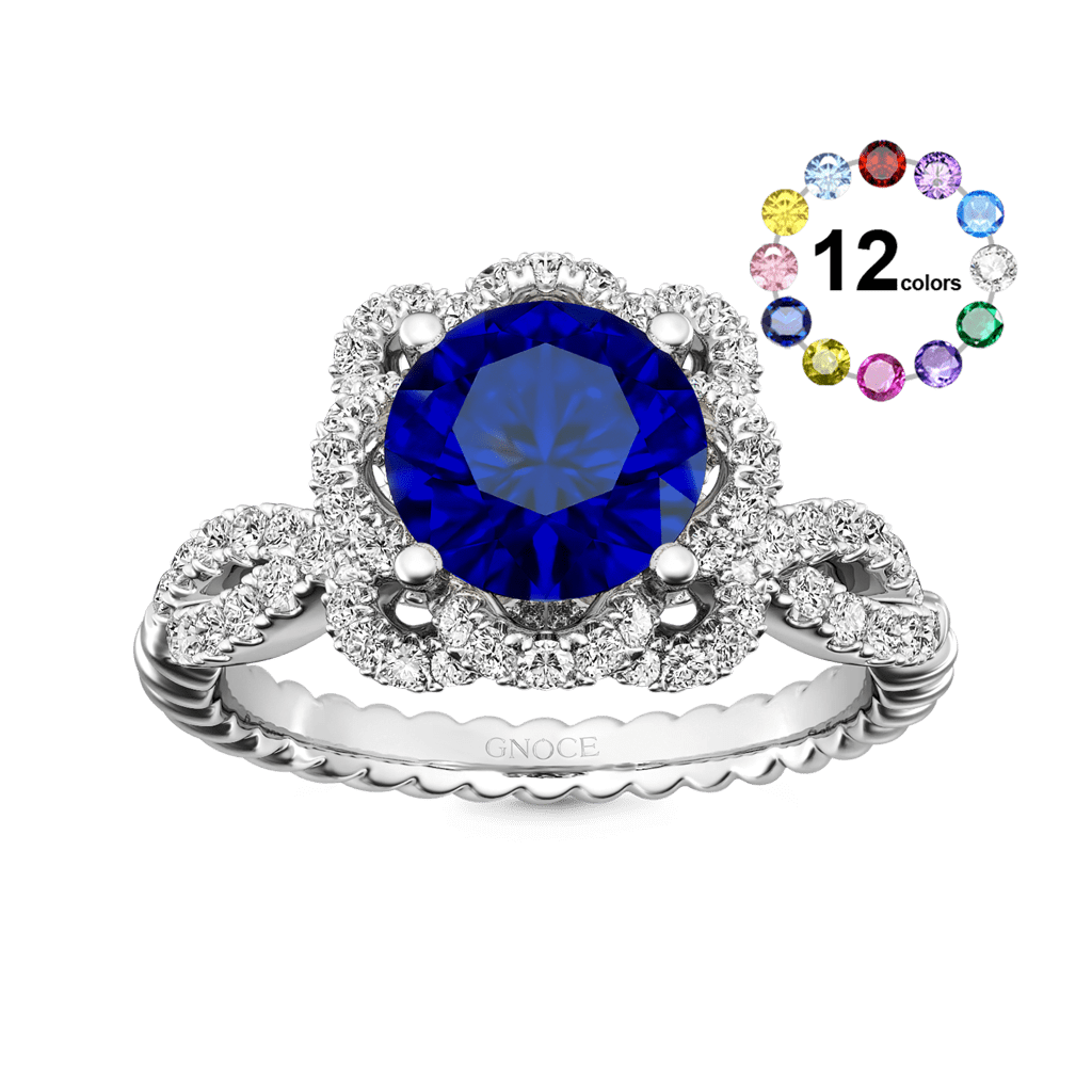 Round Cut Vintage Birthstone Ring image number 0