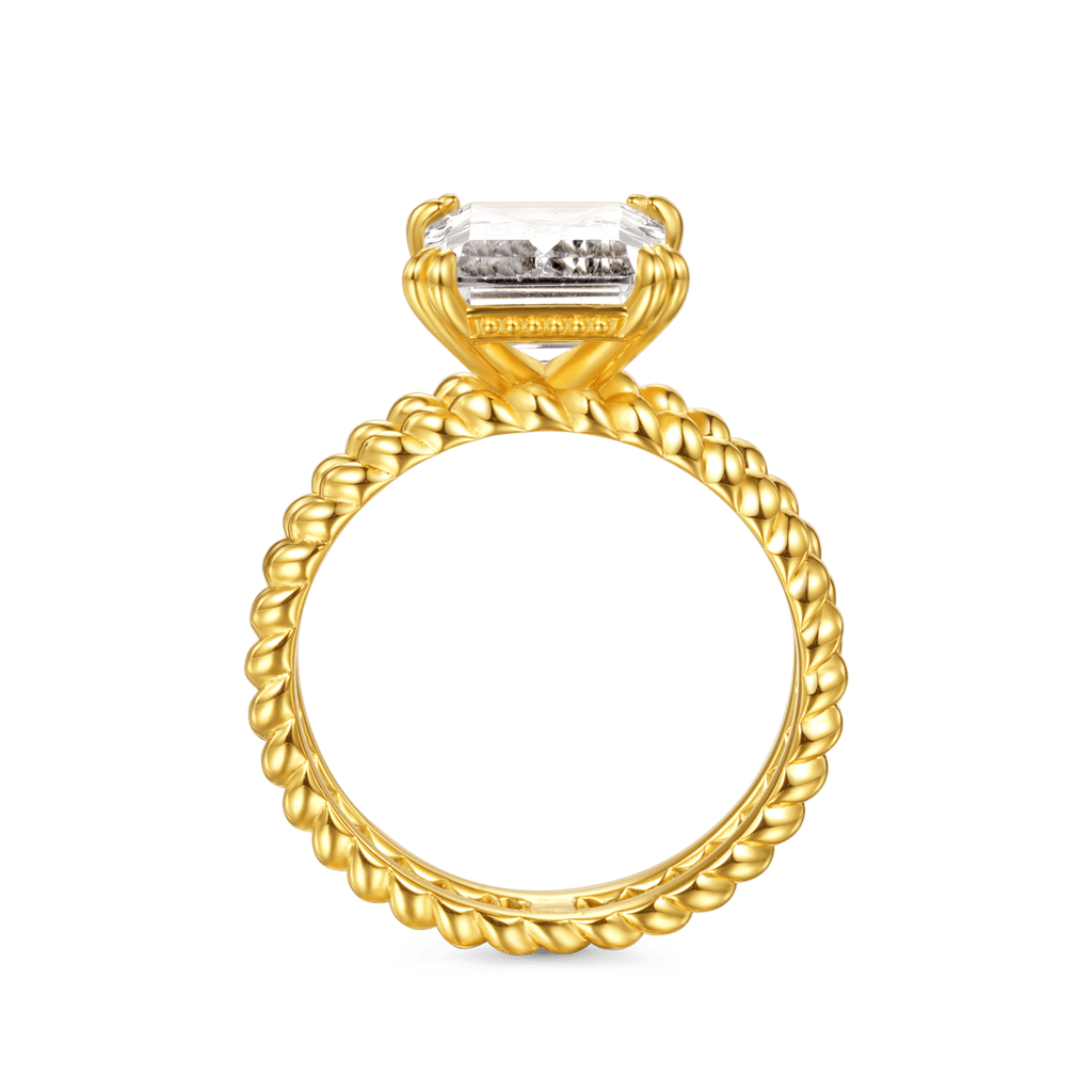 Radiant-cut Soliatire Split Shank Ring image number 3