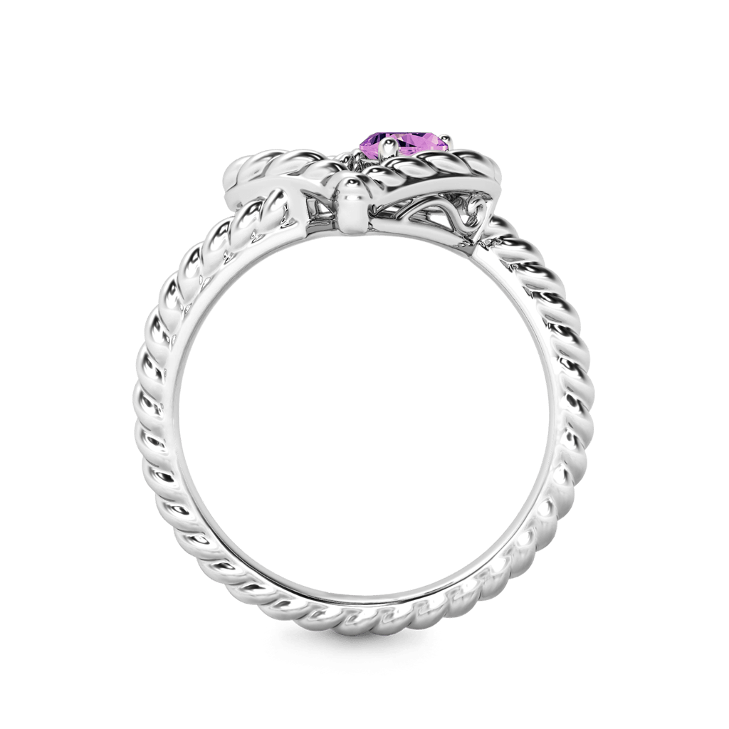Twisted Rope Heart Promise Ring image number 3
