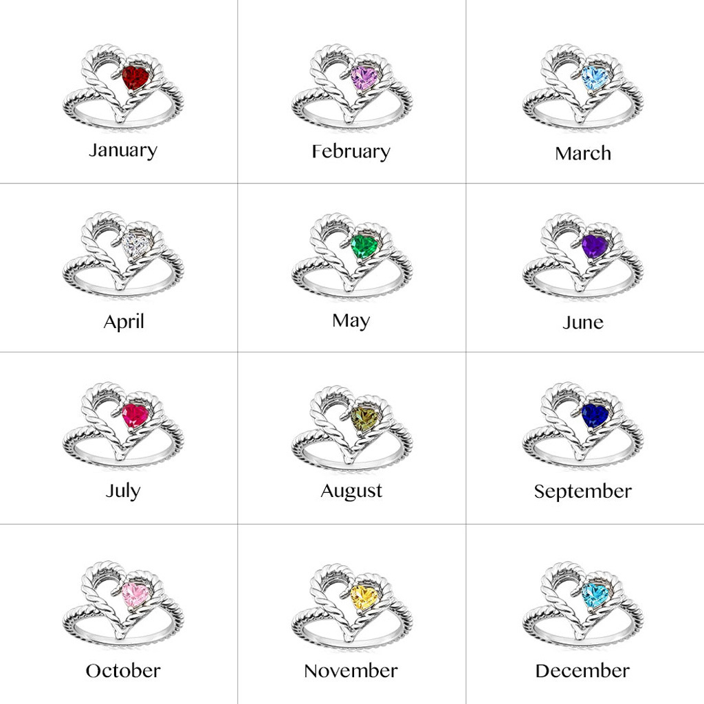 Twisted Rope Heart Promise Ring image number 4