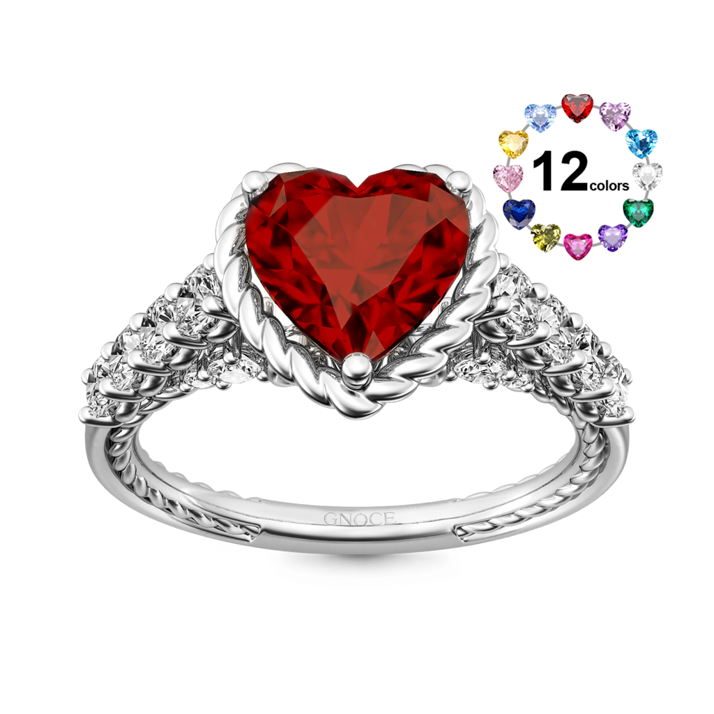 Heart Vintage Cathedral Ring image number 0