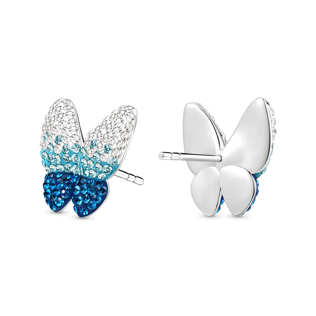 Blue Gradient Butterfly Earrings image number 1
