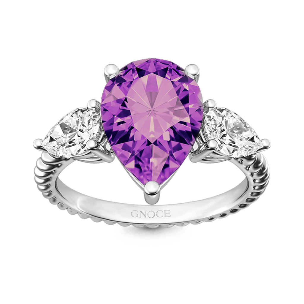 Three-stone Twisted Rope Ring image number 0