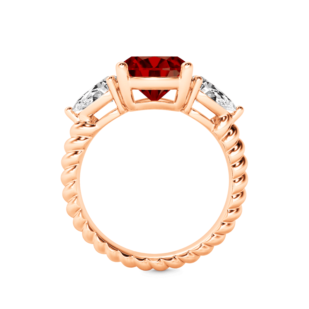 Pear-cut Three Stone Statement Ring image number 2