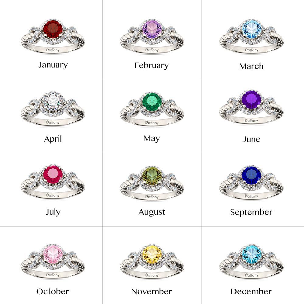 Round Cut Twist Infinity Ring image number 4