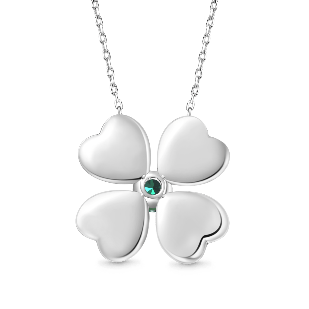 Four Leaf Clover Pendant Necklace image number 3