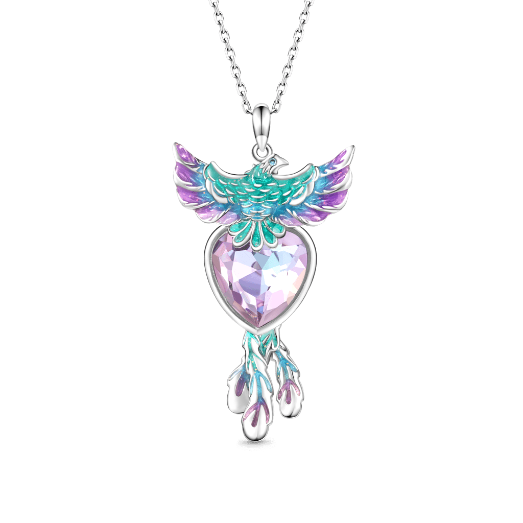 Phoenix Embrace Heart Necklace image number 0