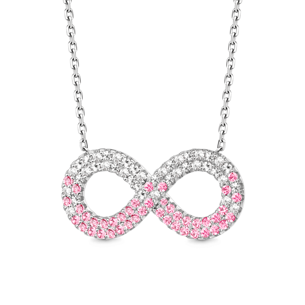 Gradient Infinite Pavé Necklace image number 0