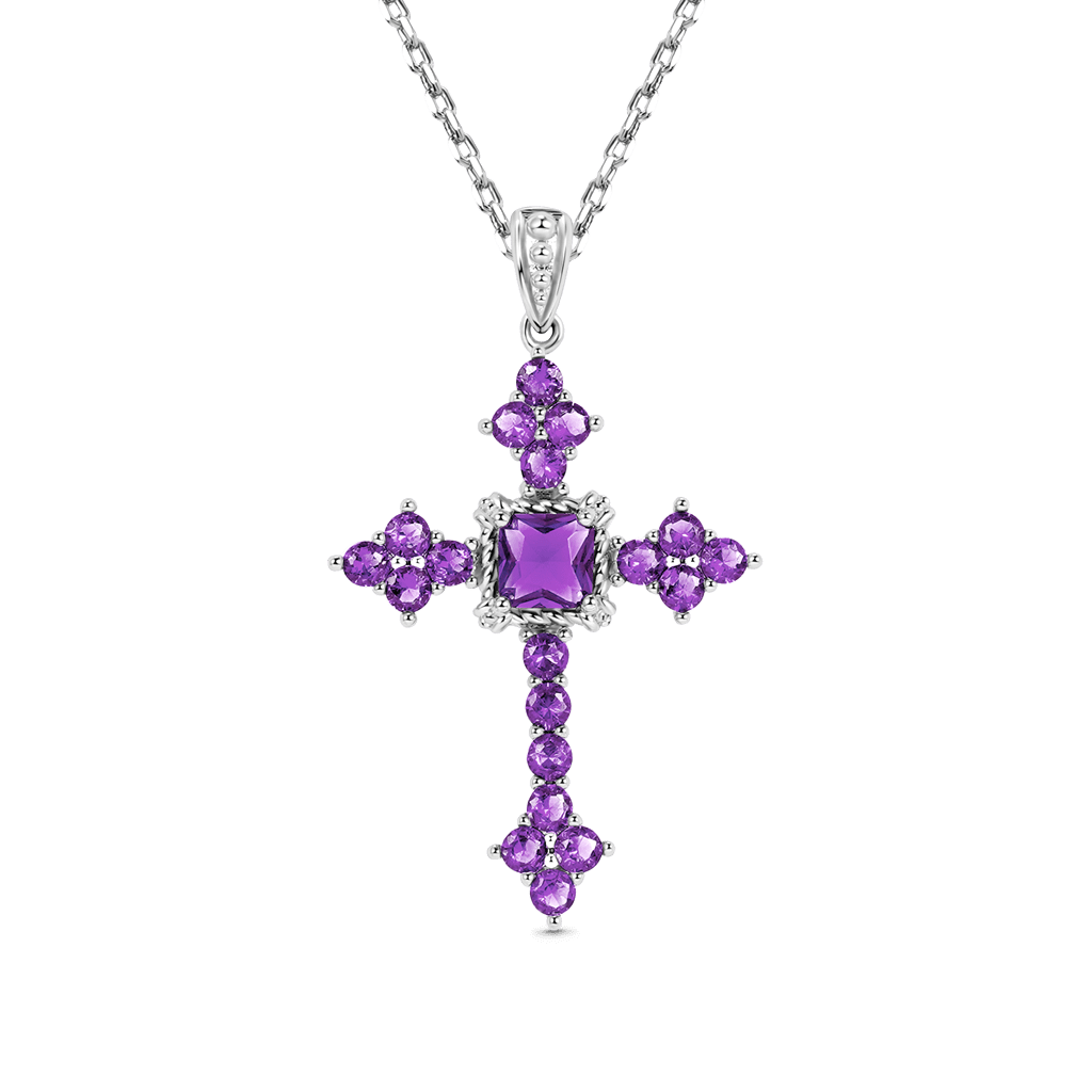 Elegant Vintage Cross Necklace image number 1