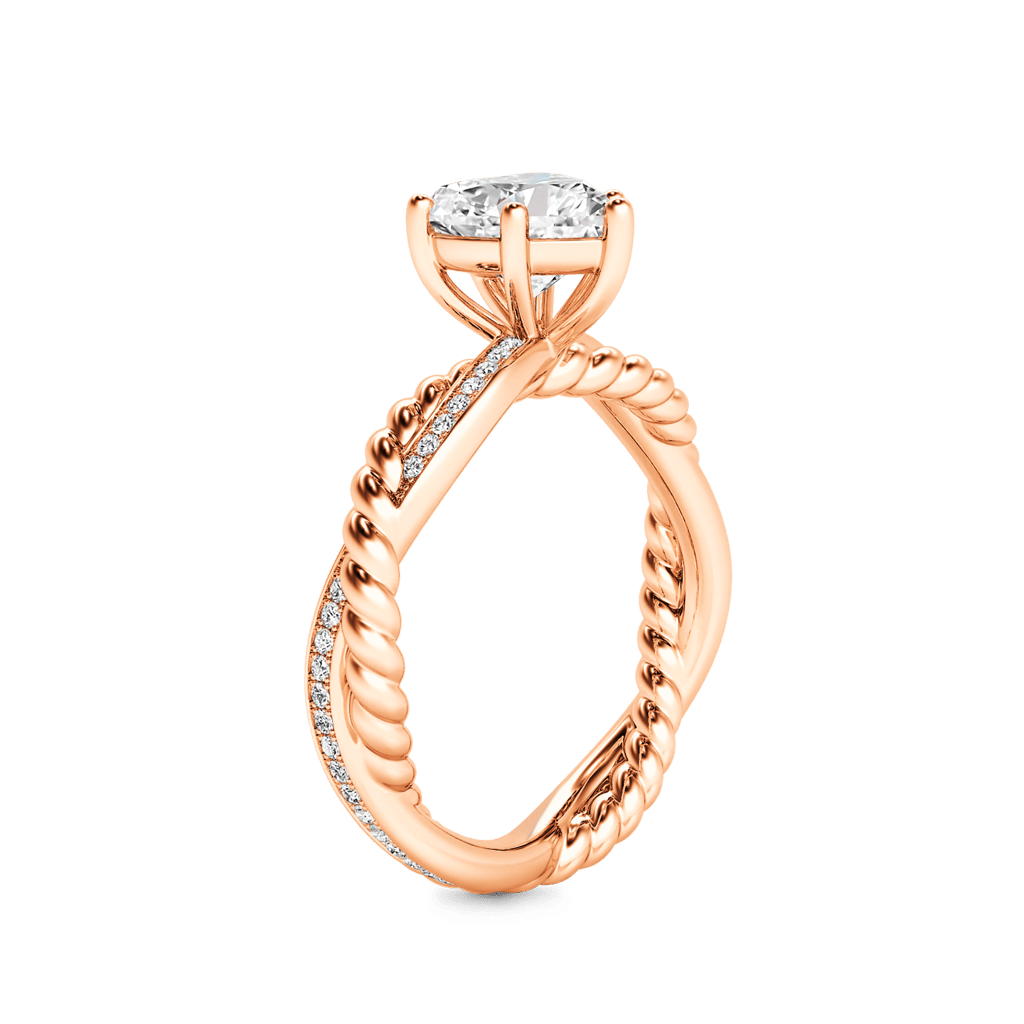 Heart Twist Infinity Ring image number 3