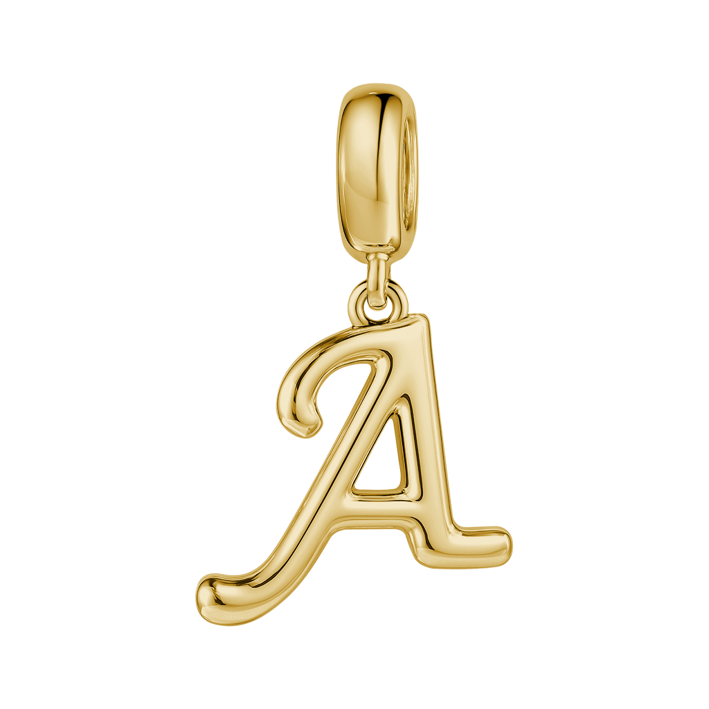 Gold "Destined Letter" Letter Charm image number 0