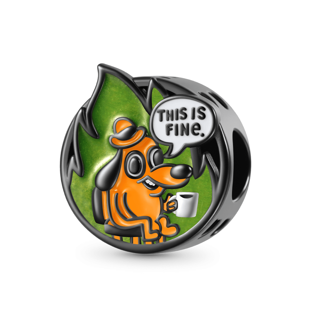 This Is Fine Charm - Flame image number 1