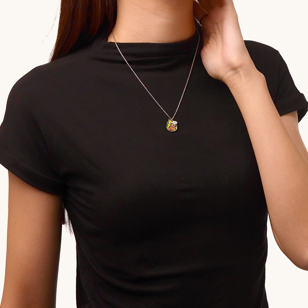 This Is Fine Necklace - Flame image number 3