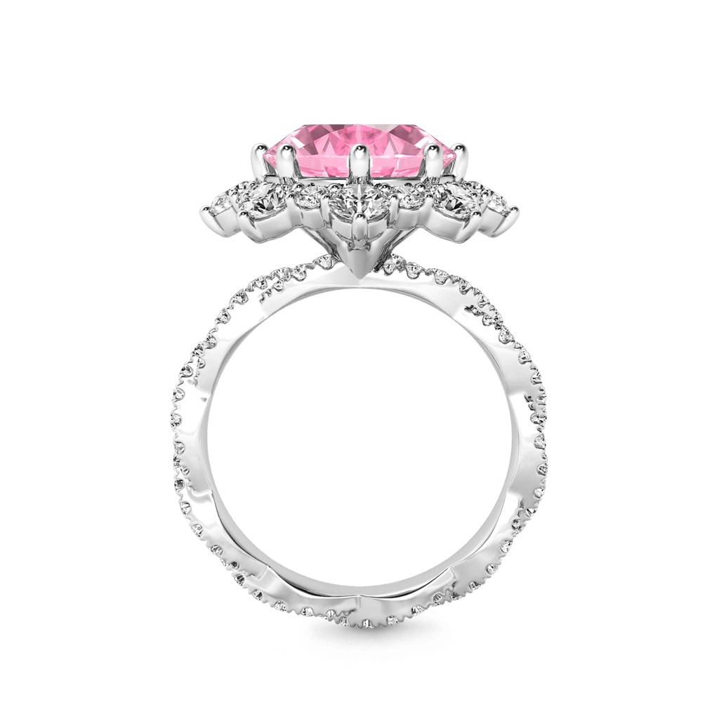 Round-cut Cluster Halo Ring image number 2