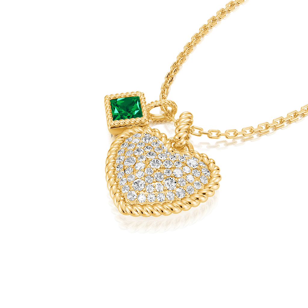 Emerald Princess Twisted Rope Necklace image number 1