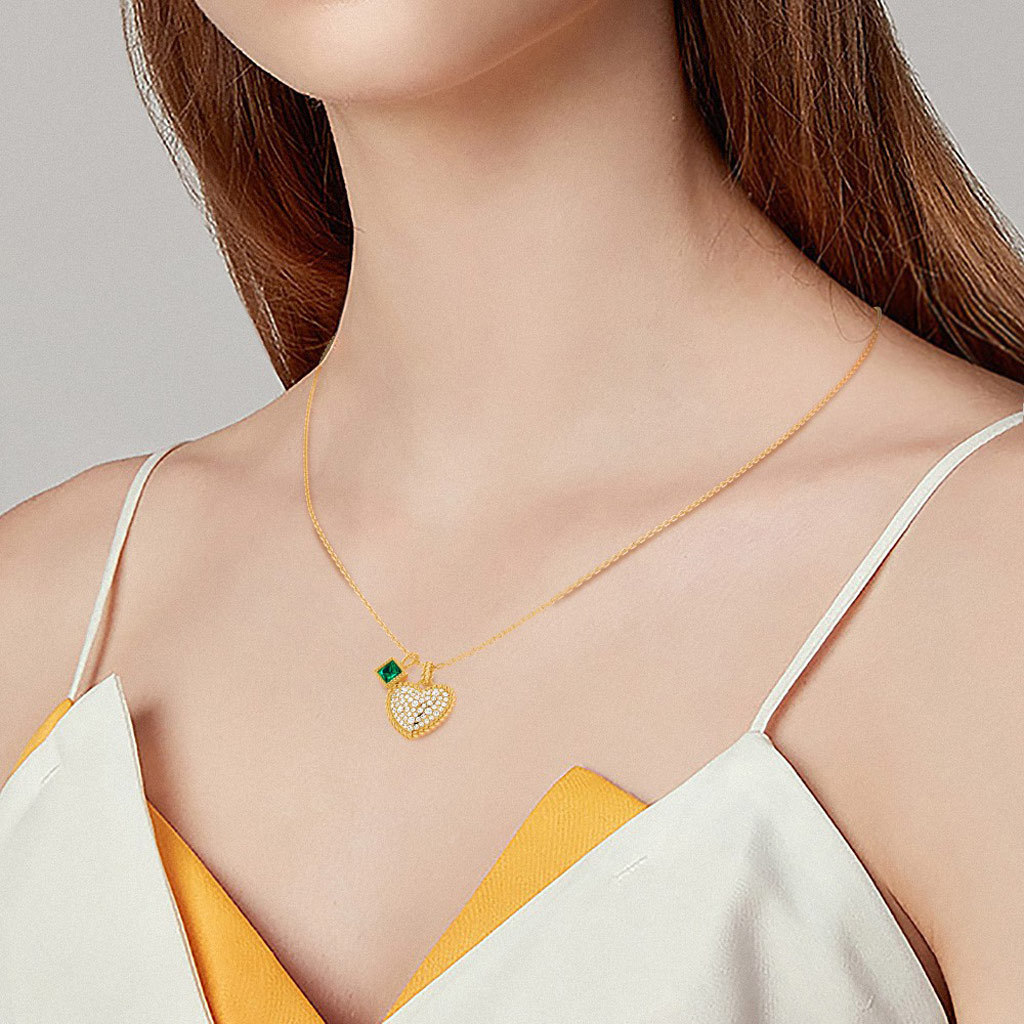 Emerald Princess Twisted Rope Necklace image number 4