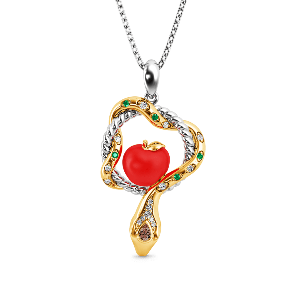 Serpent and Forbidden Fruit Necklace image number 0