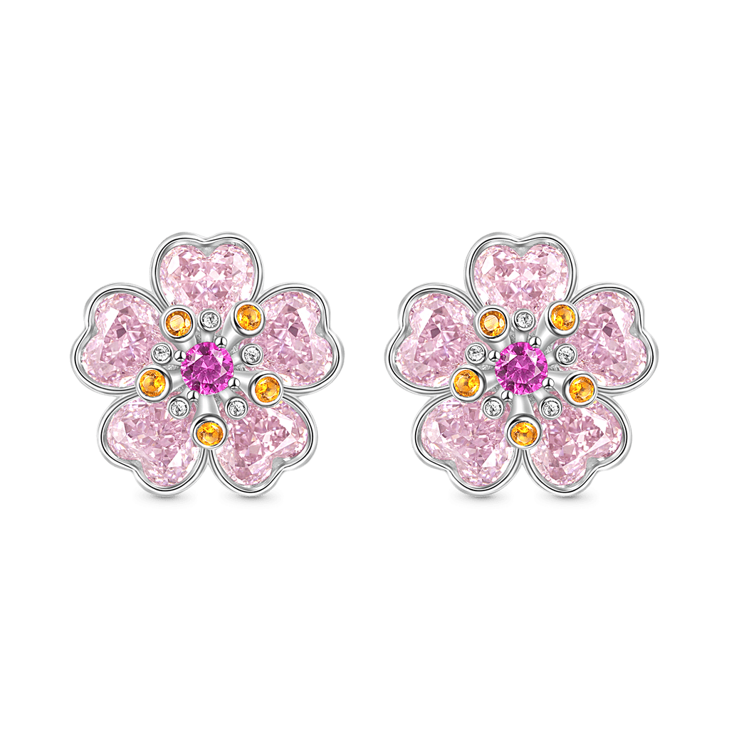 Cherry Blossoms Stud Earrings image number 0