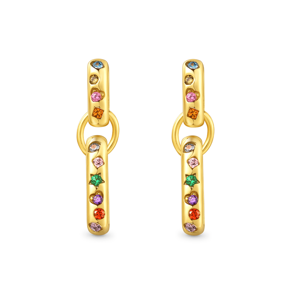 Fancy Color Mixed Shape Earrings image number 1