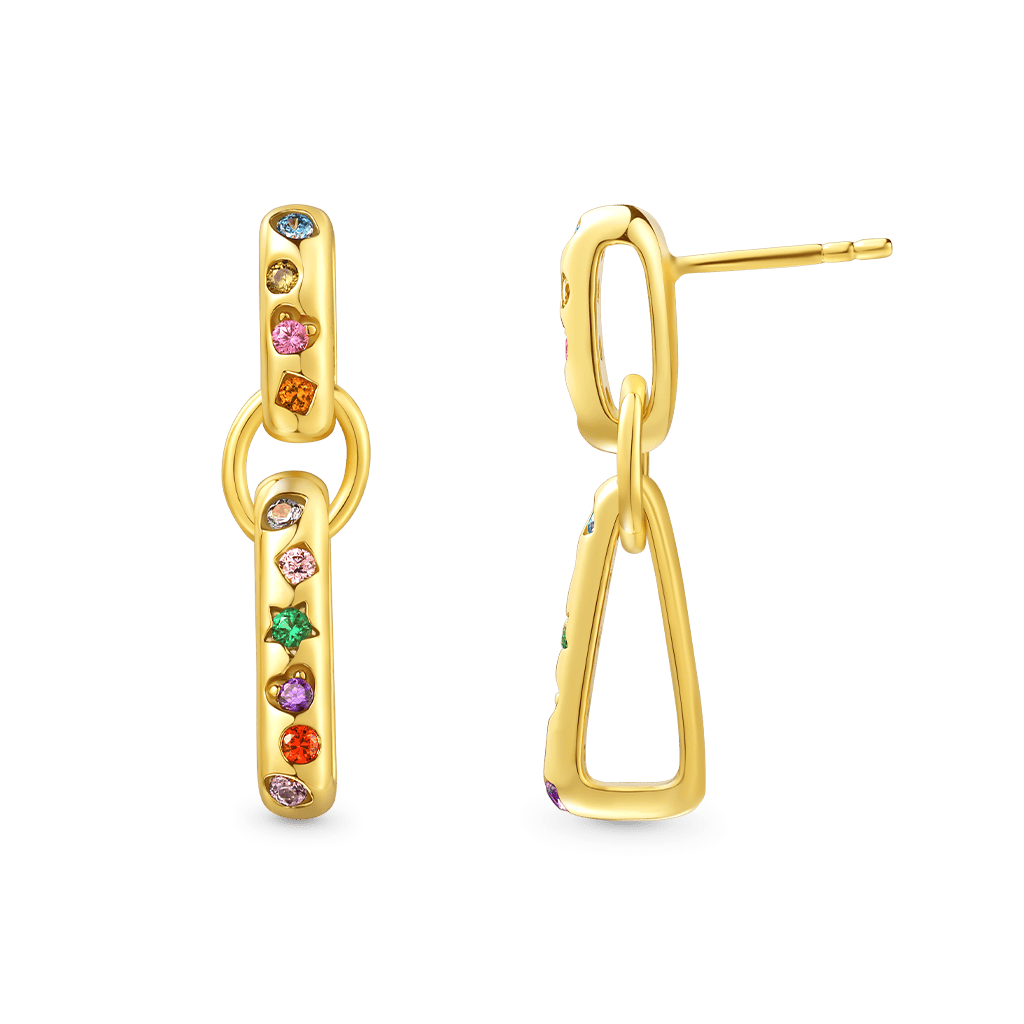 Fancy Color Mixed Shape Earrings image number 0