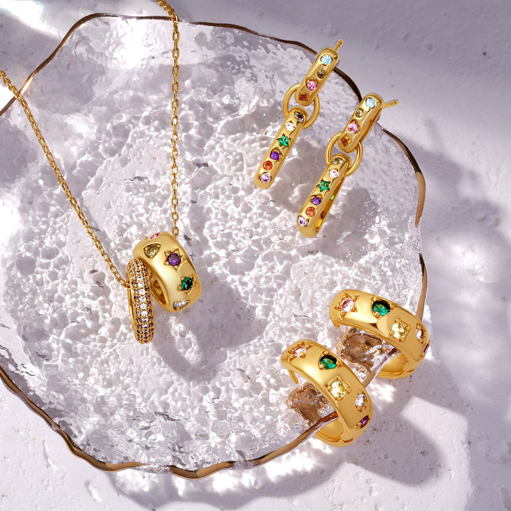 Fancy Color Mixed Shape Earrings image number 3