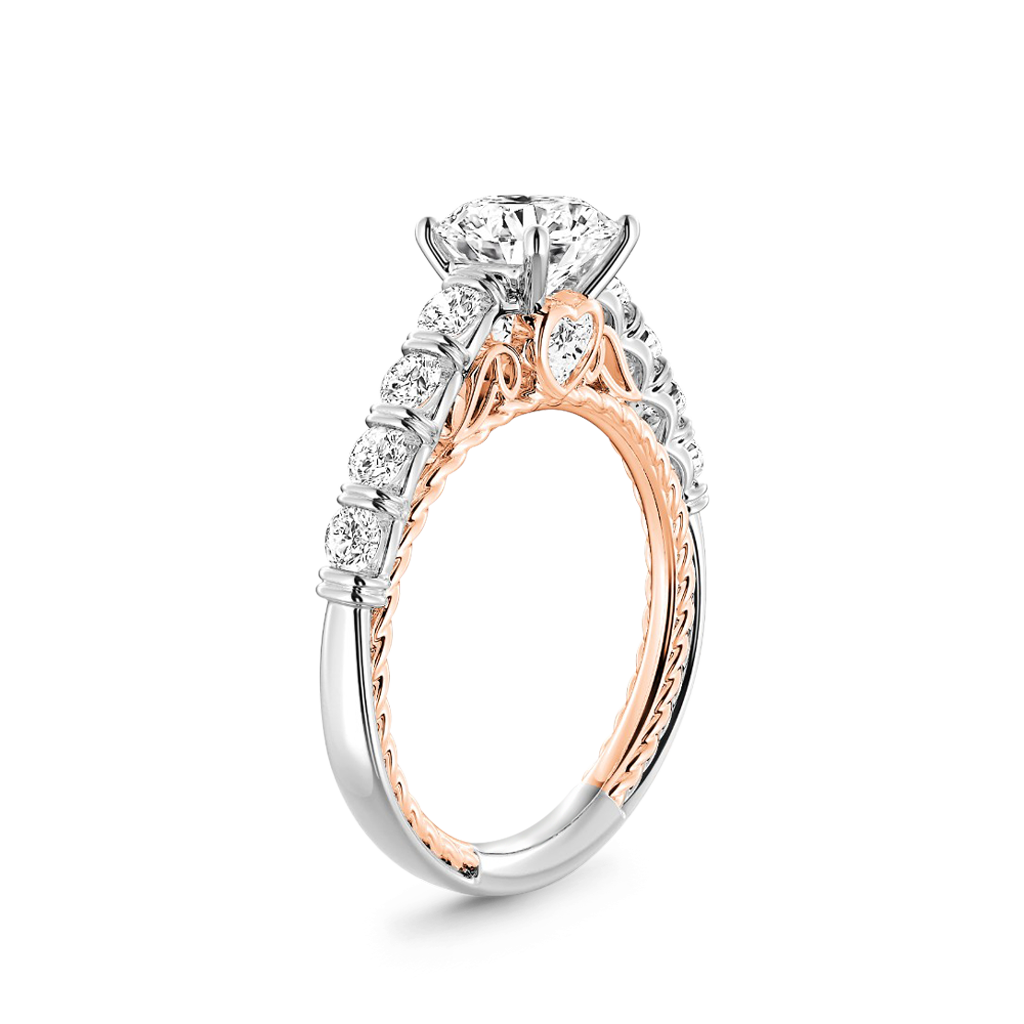 Cable Pave Hola Engagement Ring image number 2