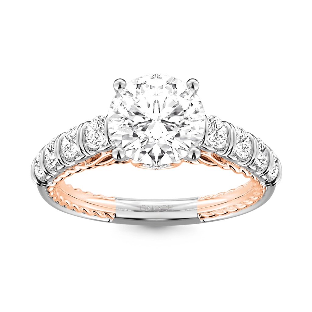 Cable Pave Hola Engagement Ring image number 0