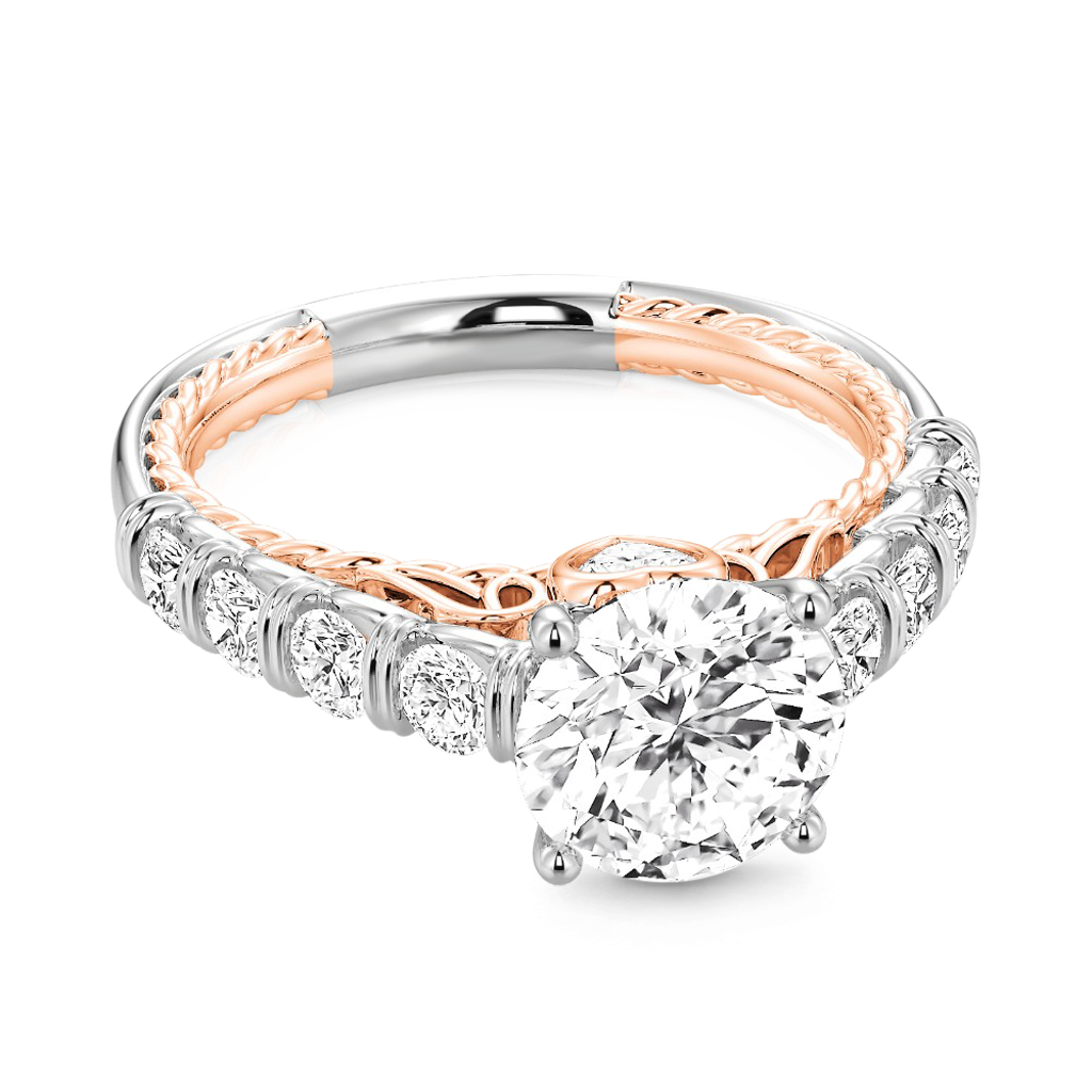 Cable Pave Hola Engagement Ring image number 3