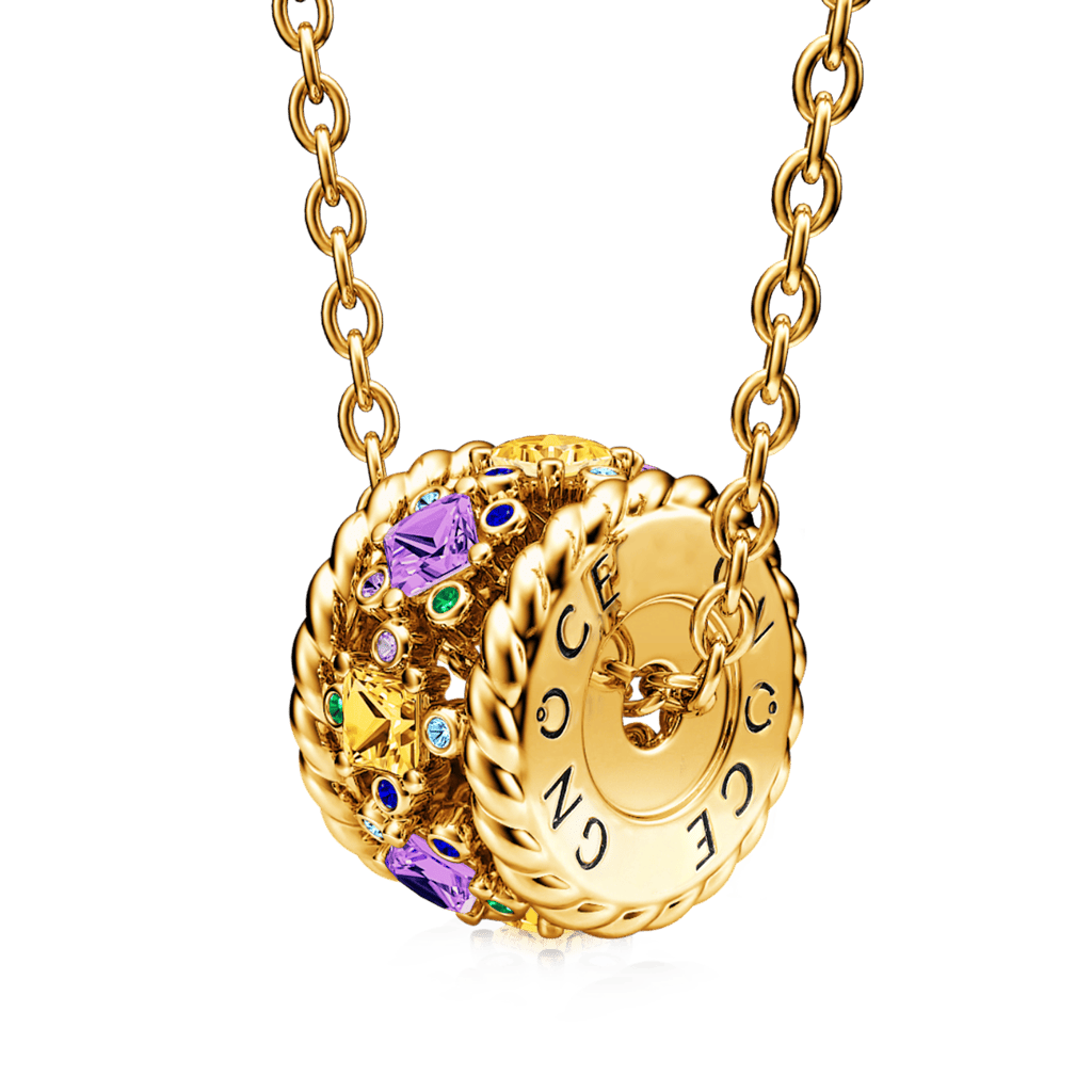 "Sunny Day" Drum Pendant Necklace image number 0