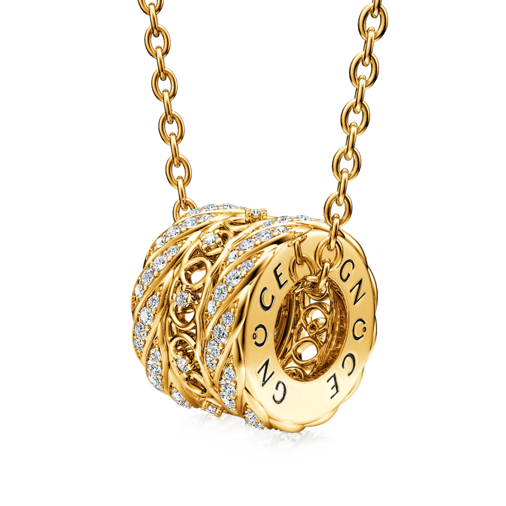 Interlocking Love Drum Necklace image number 0