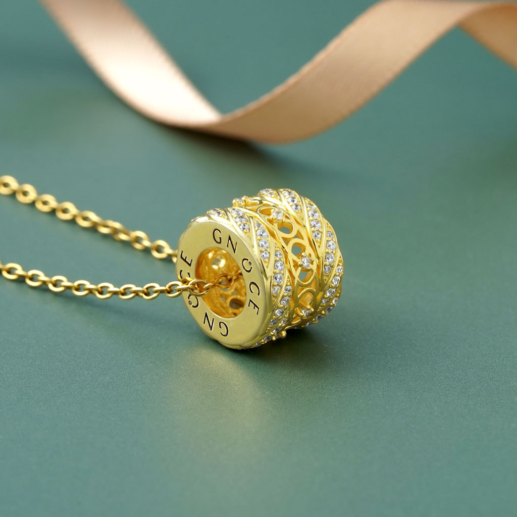 Interlocking Love Drum Necklace image number 2