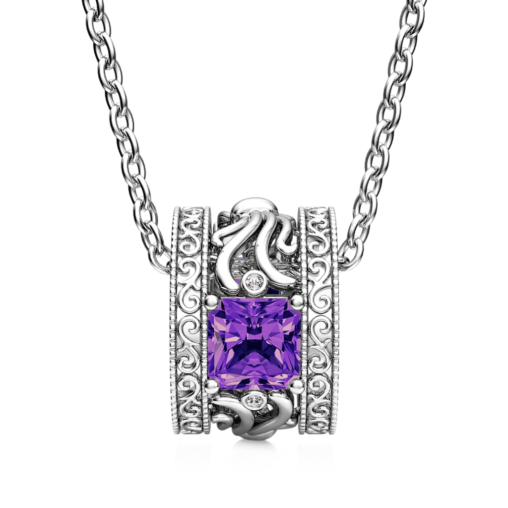 "Mystery Garden" Drum Necklace image number 1