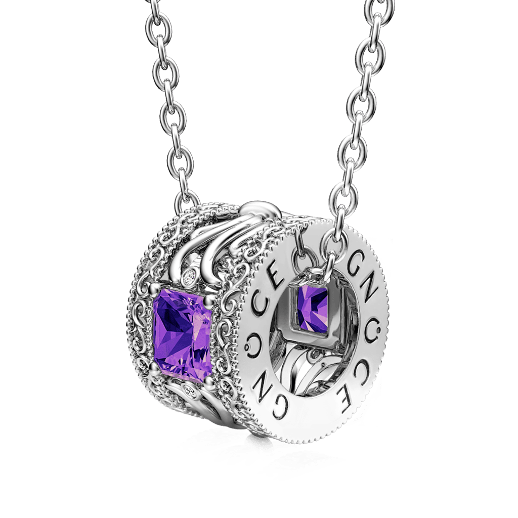 "Mystery Garden" Drum Necklace image number 0