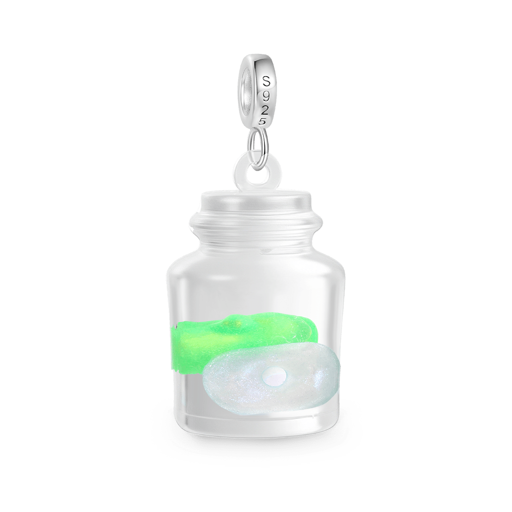 Ghost Glass Bottle Pendant image number 2