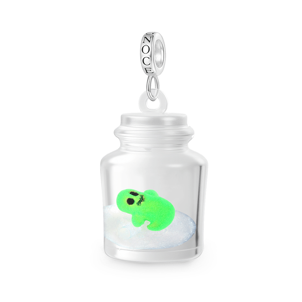 Ghost Glass Bottle Pendant image number 1
