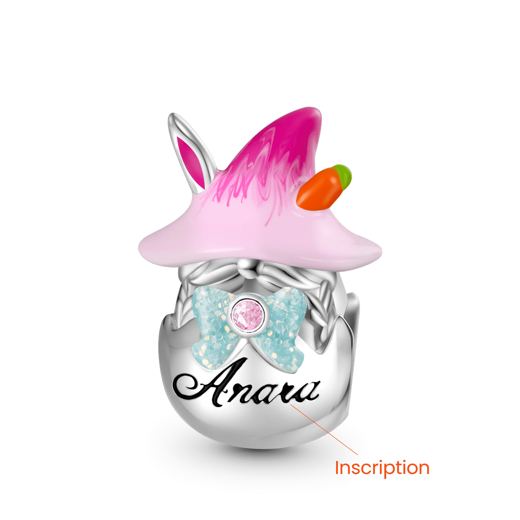 Bunny Gnome Easter Egg Charm image number 1