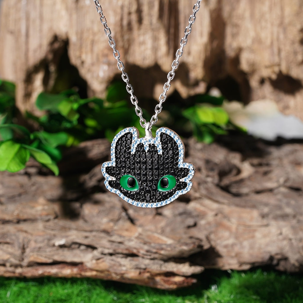 Smiling Toothless Necklace image number 3
