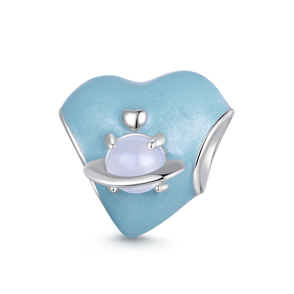 Blue Love Planet Charm image number 0