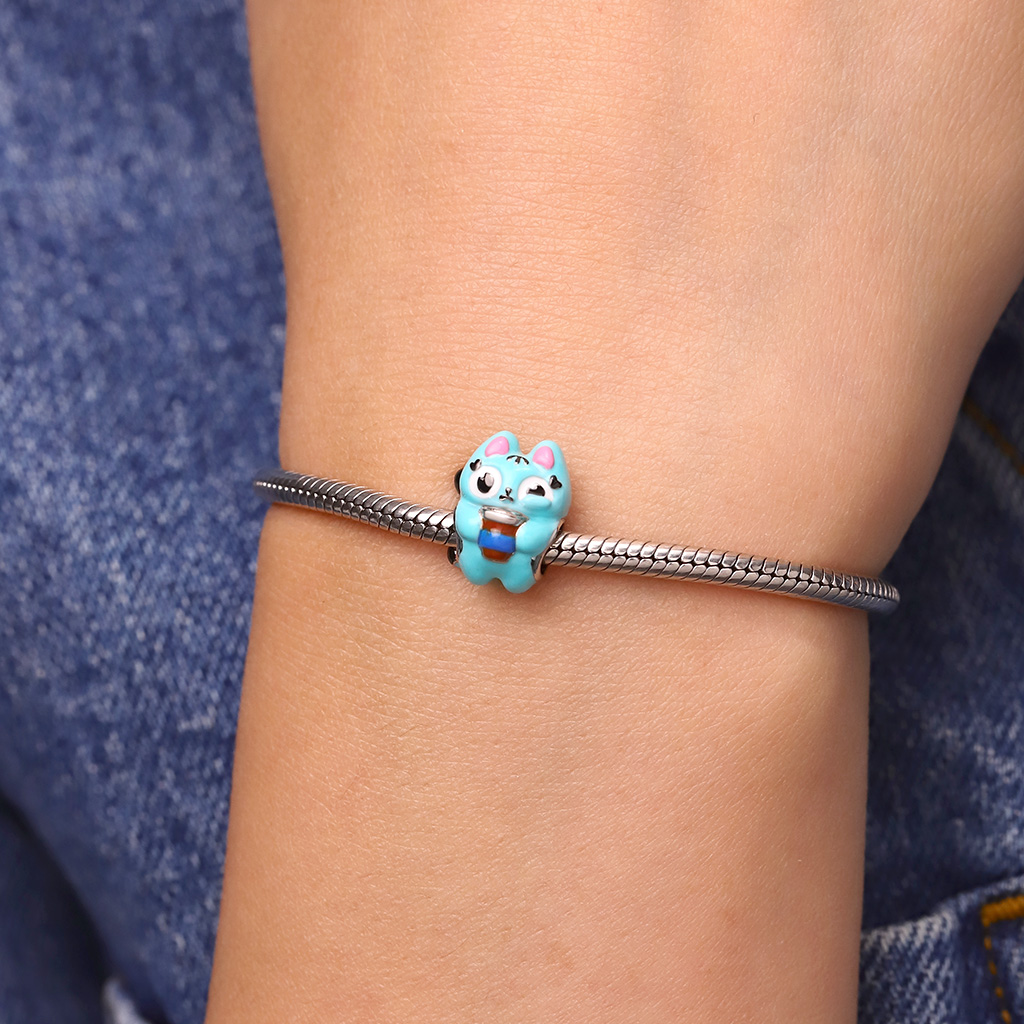Overcaffeinated Blu Cat Charm image number 5