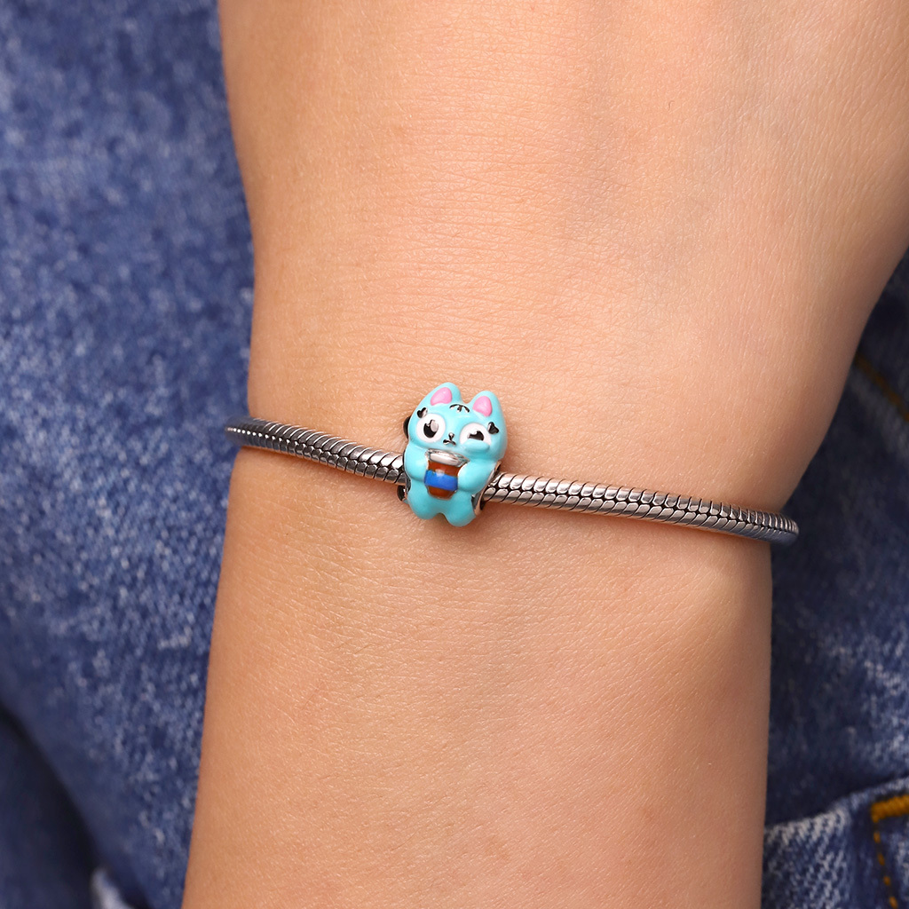 Overcaffeinated Blu Cat Charm image number 5